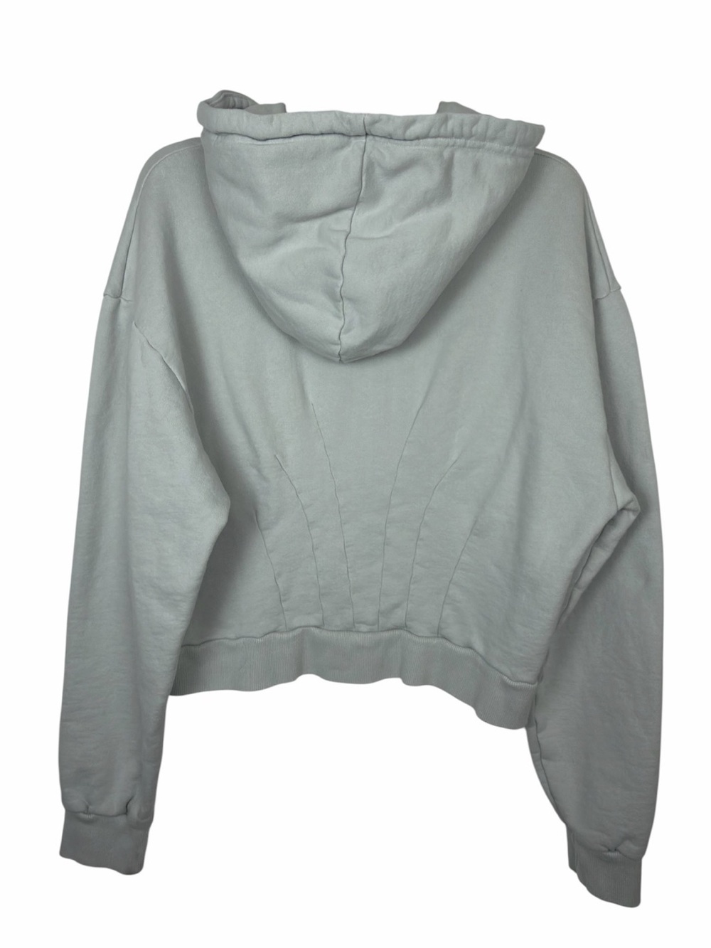 Gimaguas NWOT Women’s Corset Hoodie With Full Zip Front. Light Gray. Size XL. - Picture 13 of 15